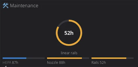 The widget on a 4x2 tile