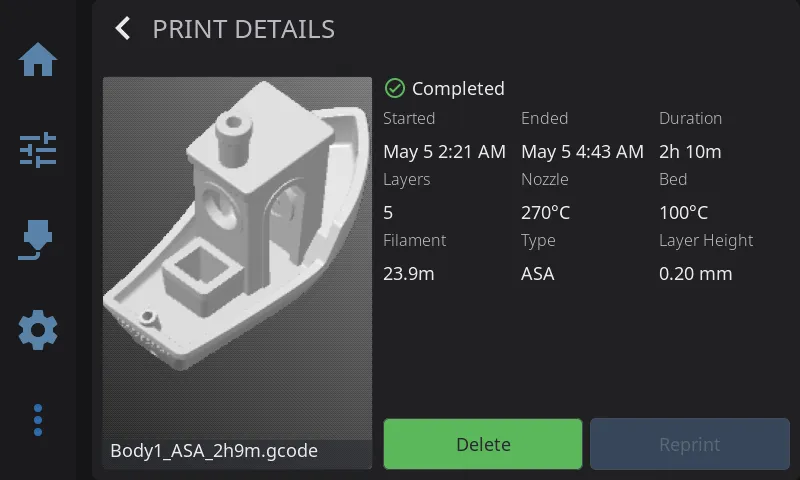 Print Details