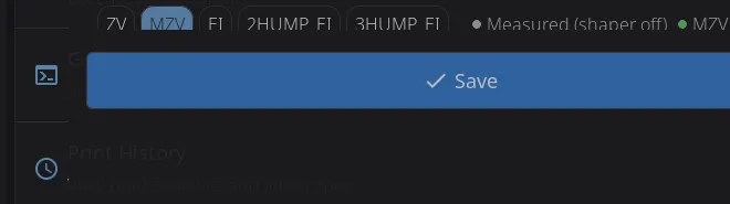 Mid-sweep: the progress bar fills as frequencies are tested (step 5)