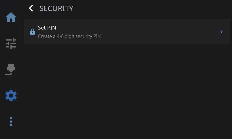 Security Settings