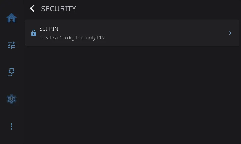 Security Settings